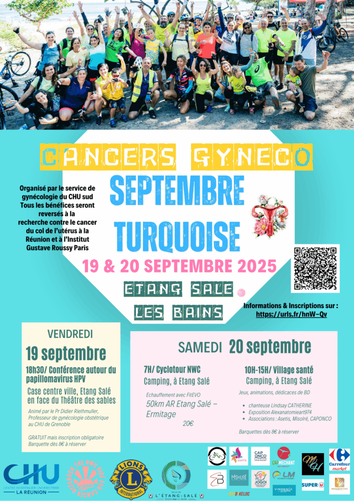 Affiche sept turquoise